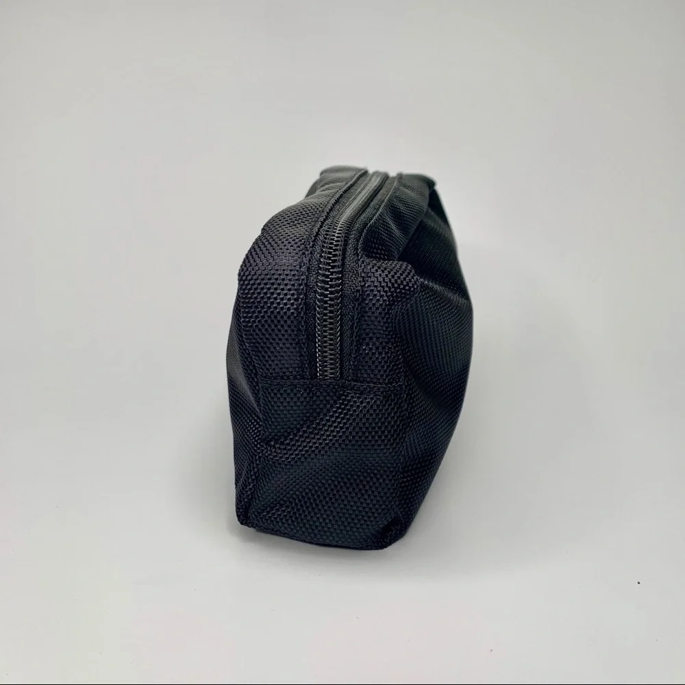 TUMI Black Ballistic Nylon Travel Toiletry Cosmetic Bag